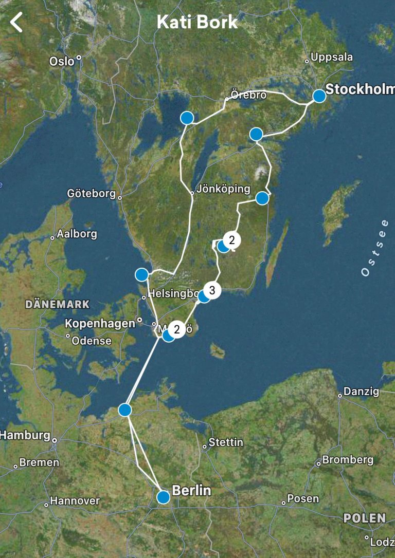 Reise Route durch Schweden mit dem Wohnmobil in Dackelform