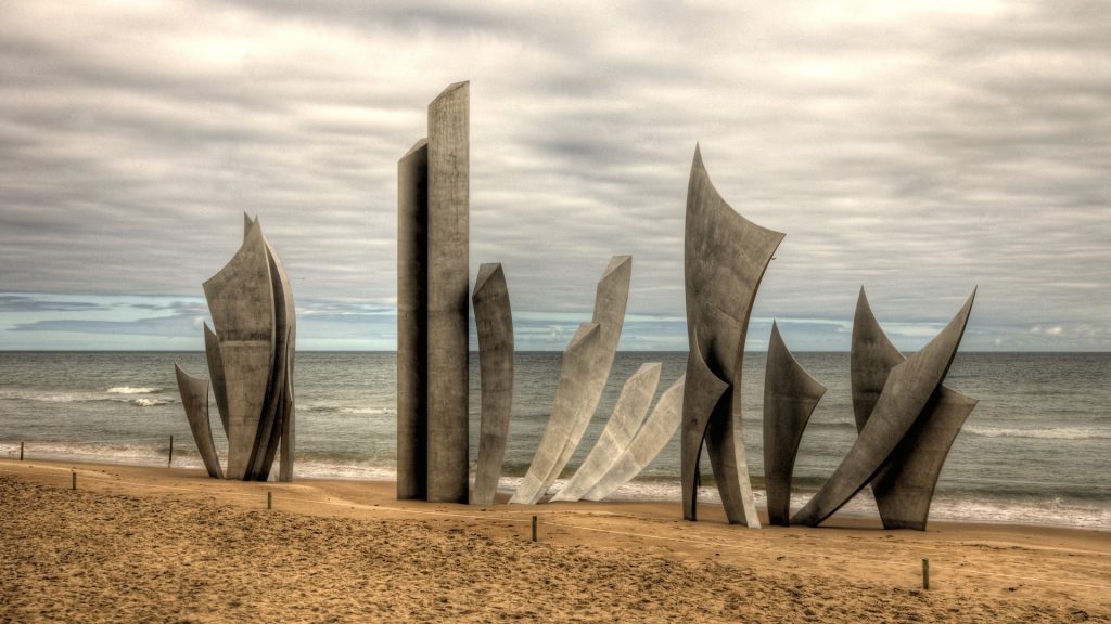 Das Denkmal des D-Days am Omaha Beach