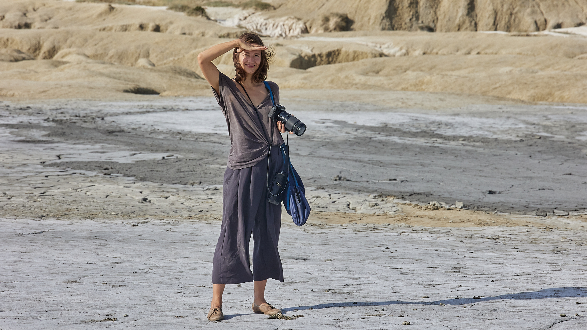 Schauspielerin und Lebenskünstlerin Uta Kargel im Wohnzimmer der CMT Messen